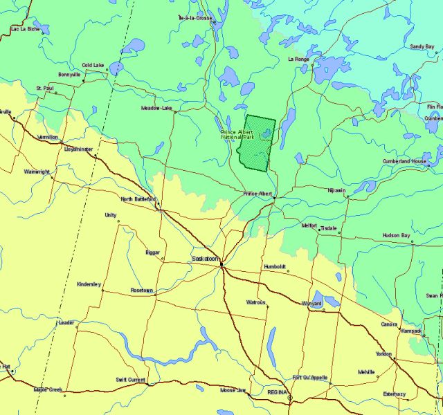 Map Of Prince Albert National Park Canada Location.sized 
